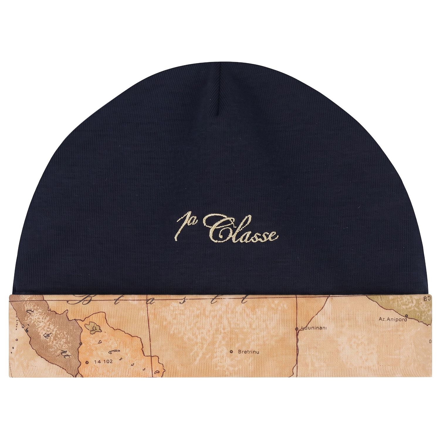 Baby Boys Navy Blue & Beige Geo Map Babygrow Gift Set, 2, hi-res