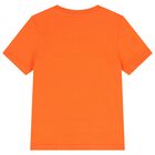 Boys Orange Logo T-Shirt, 3, hi-res