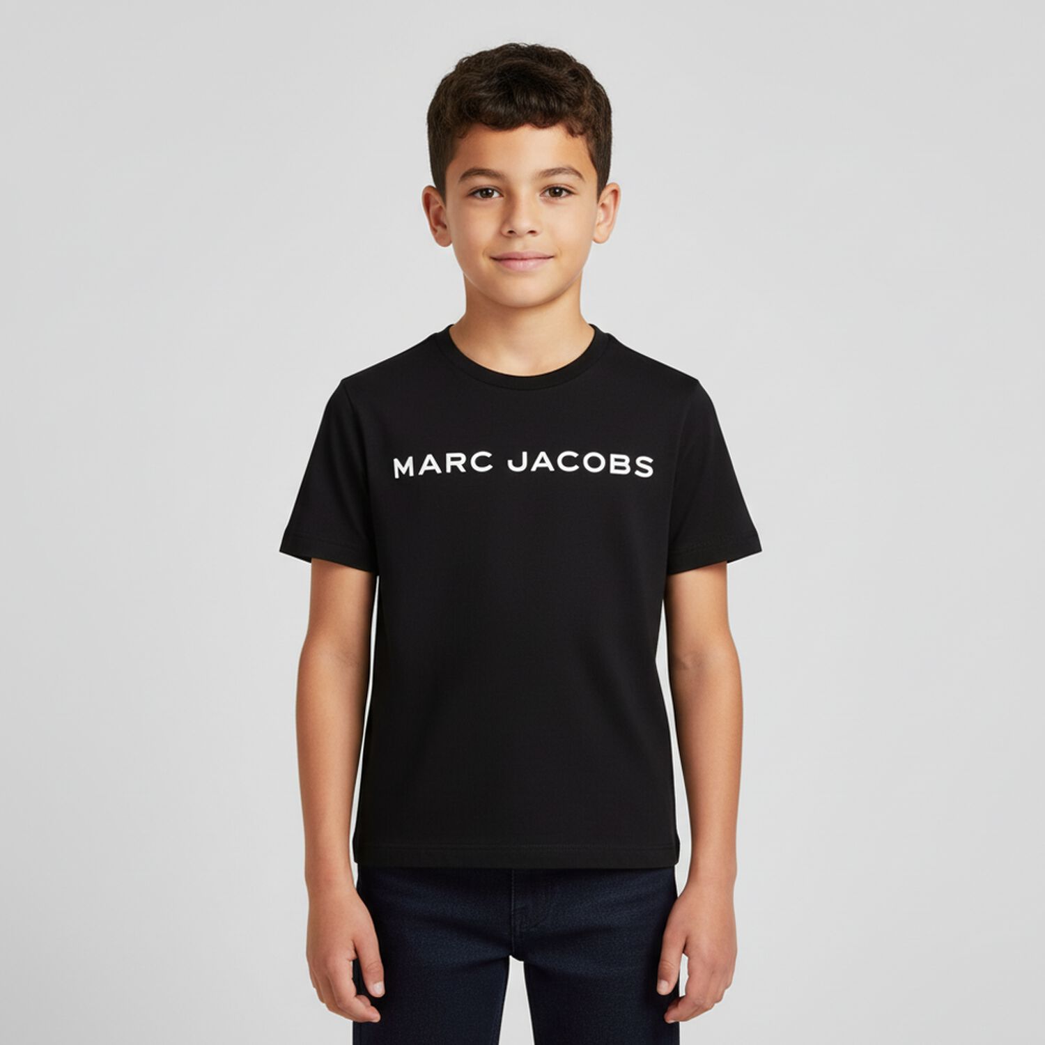 Boys Black Logo T-Shirt, 1, hi-res image number null
