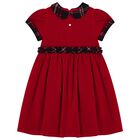 Girls Red Tartan Dress, 1, hi-res