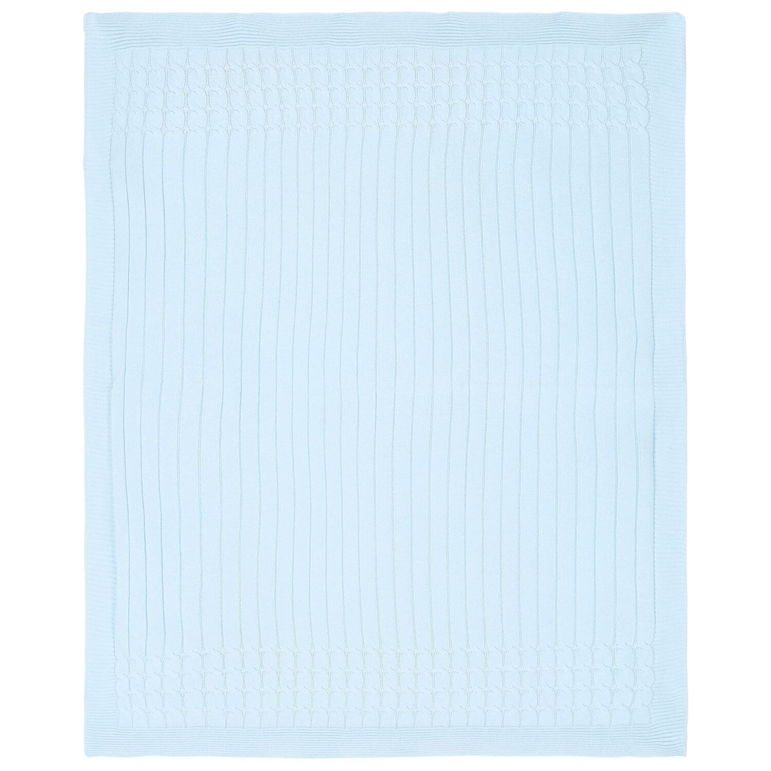 Baby Boys Blue Knit Blanket, 2, hi-res image number null
