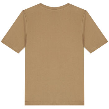 Boys Beige Logo T-Shirt