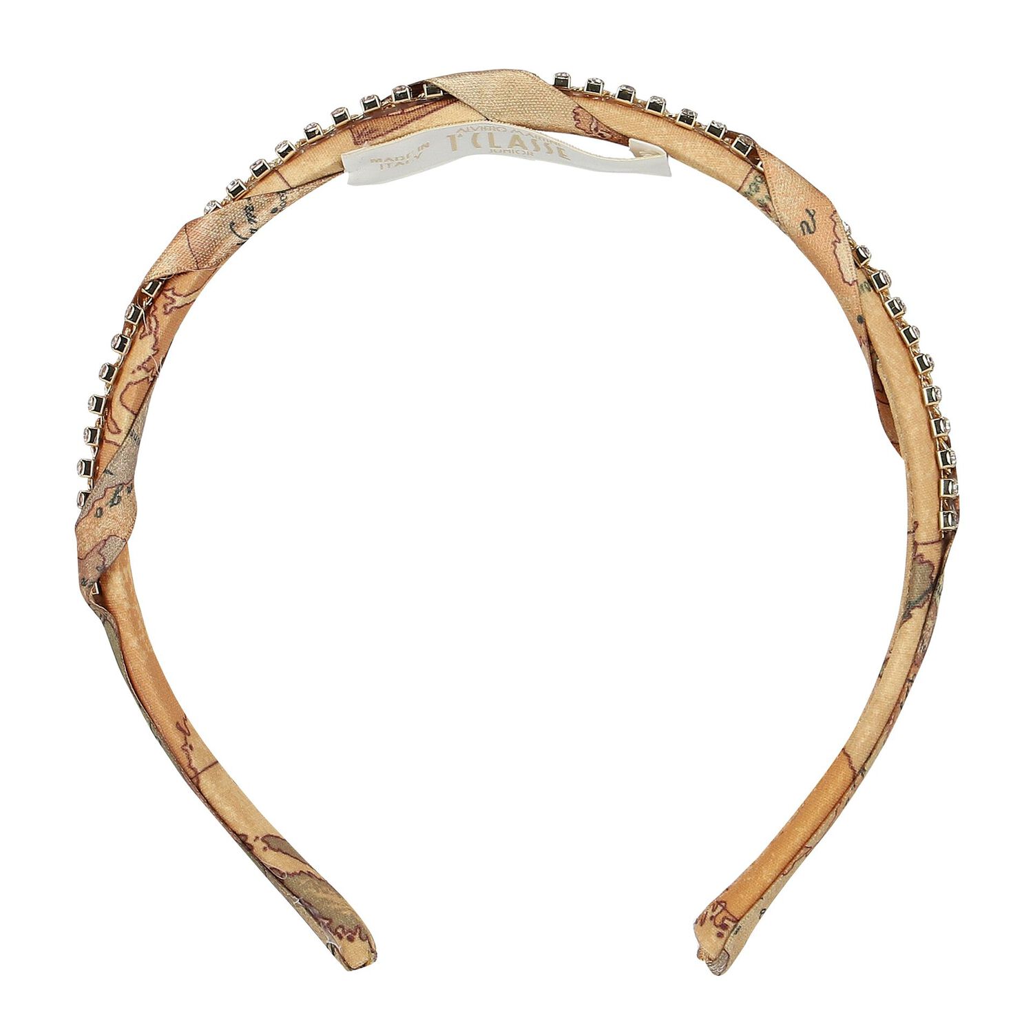 Girls Beige Geo Map Headband, 1, hi-res