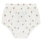 طقم فستان عاجي وبيج للبنات الصغار, 2, hi-res