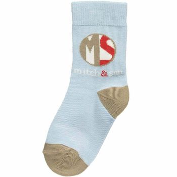Boys Blue Striped Socks