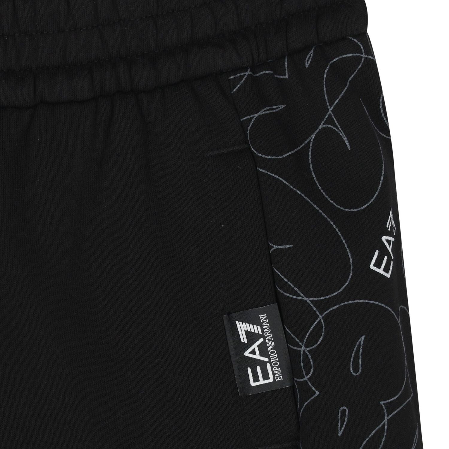Boys Black Logo Joggers, 1, hi-res