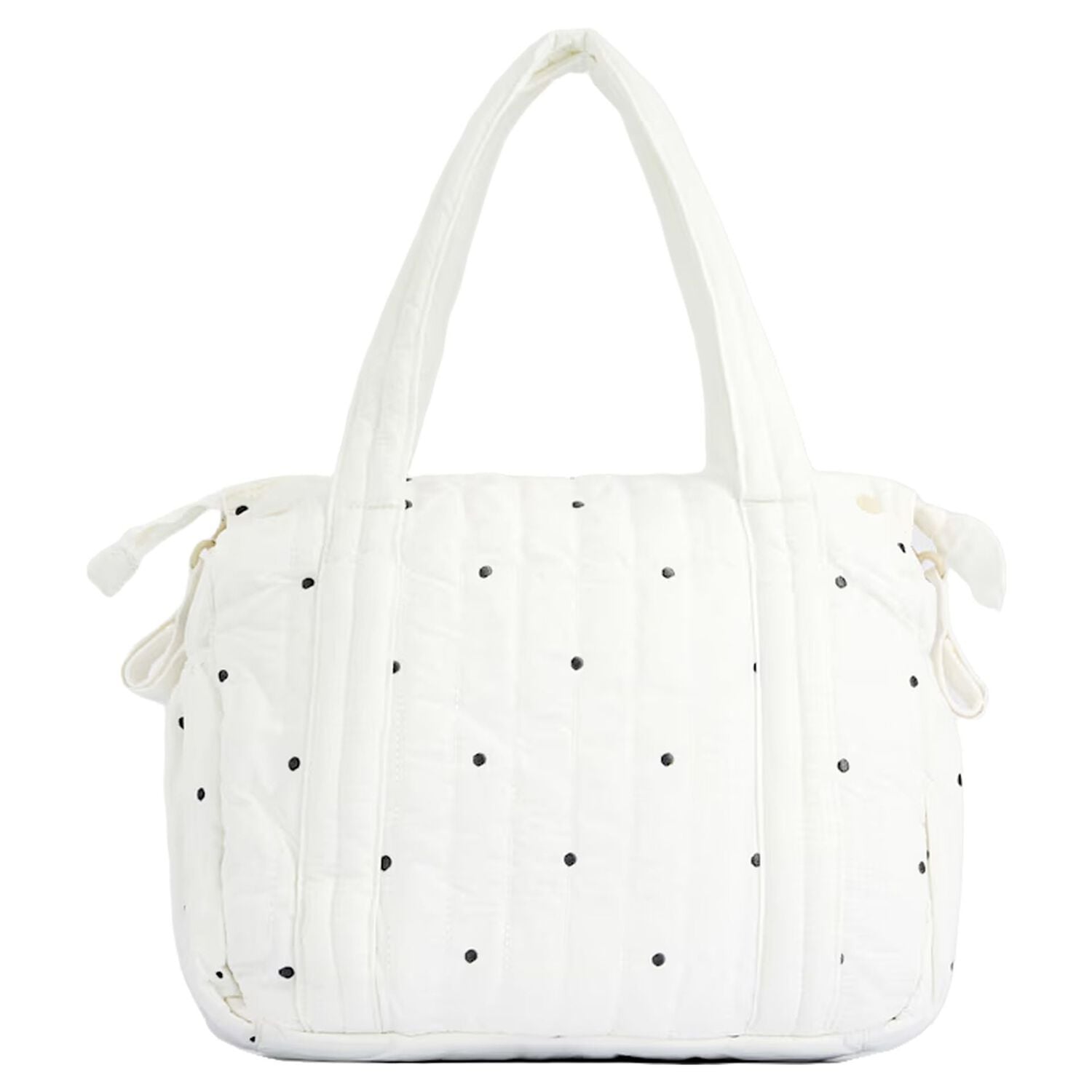 White Polka Dot Baby Changing Bag ( 27cm ), 1, hi-res