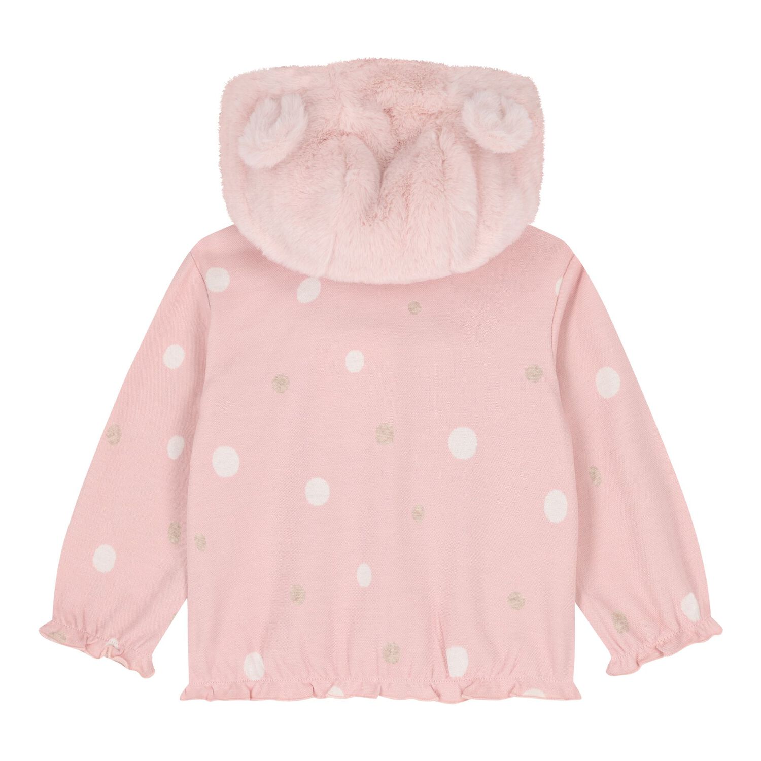 Baby Girls Pink & Ivory Bunny Tracksuit ( 3 Piece ), 1, hi-res