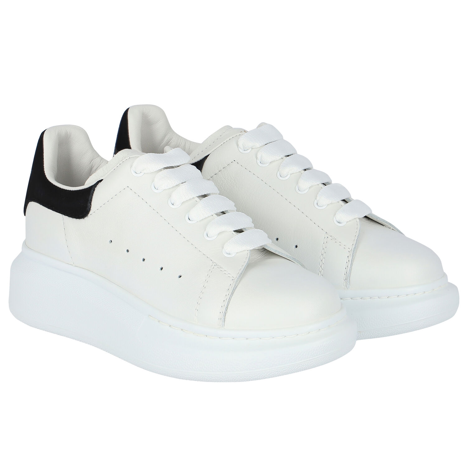 White & Black Logo Trainers, 2, hi-res image number null