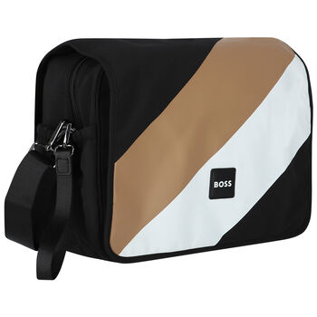 Black, White & Beige Logo Changing Bag