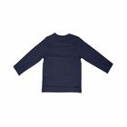 Baby Boys Navy Blue Logo Top, 1, hi-res