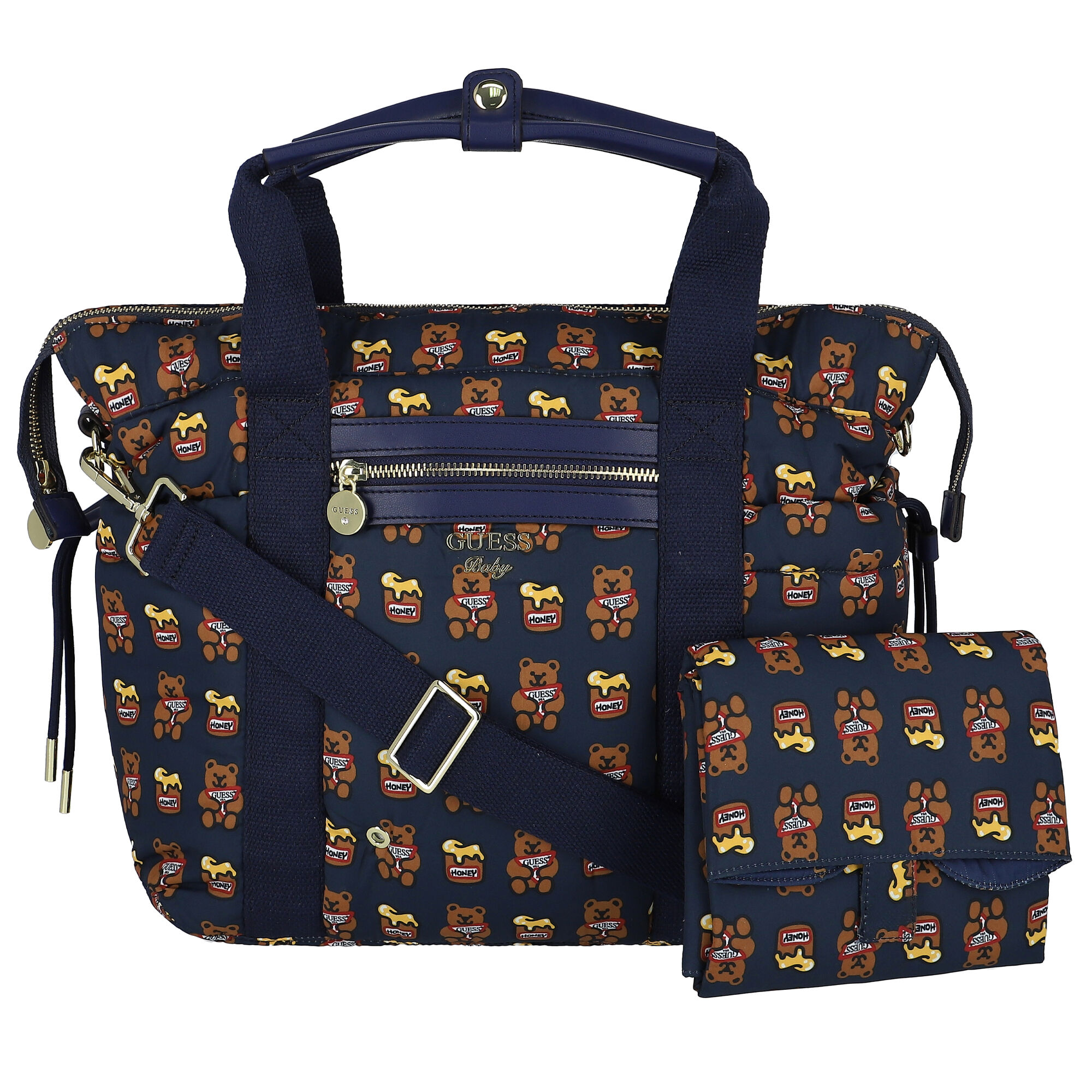 Guess Navy Logo Baby Changing Bag Junior Couture Australia