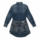 Girls Blue Denim Dress, 1, hi-res