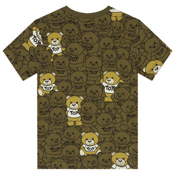 Green Teddy Bear Logo T-Shirt