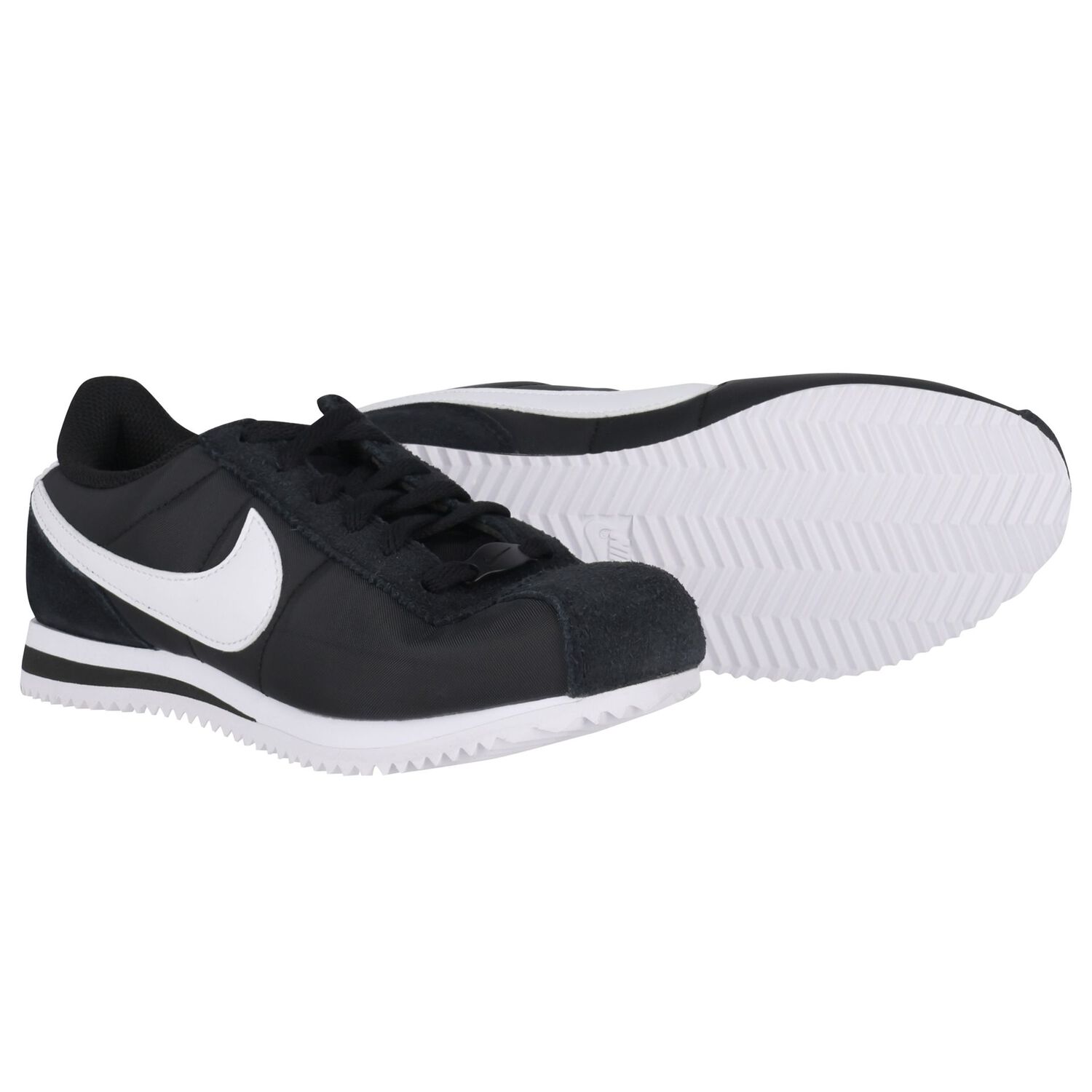Black & White Cortez Trainers, 1, hi-res