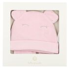 Baby Girls Pink Hat & Mitten Set, 2, hi-res