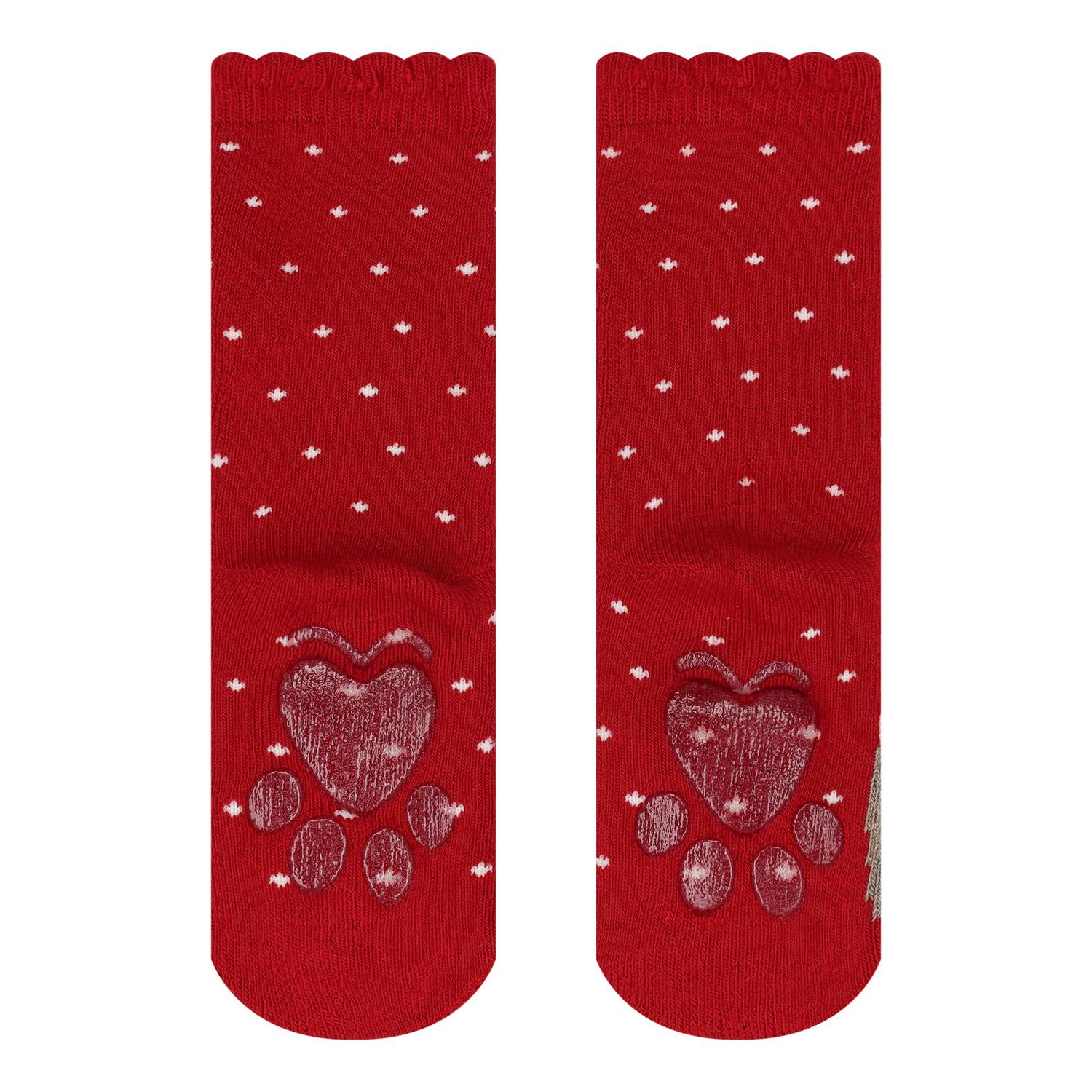 Baby Girls Red Reindeer Socks, 2, hi-res image number null