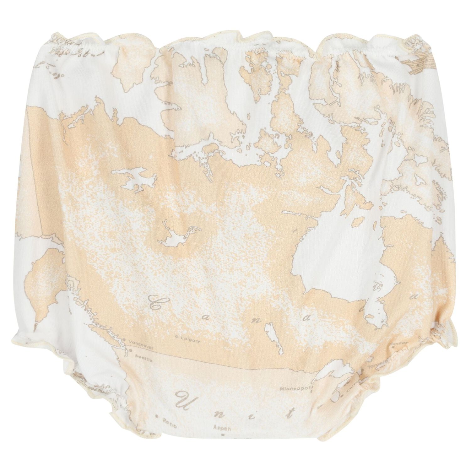 Baby Girls White & Beige Geo Map Gift Set, 1, hi-res