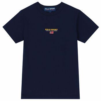 Boys Navy Logo T-Shirt