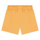 Younger Boys White & Orange Shorts Set, 1, hi-res