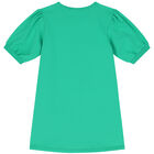 فستان بشعار حقيبة باللون الأخضر, 2, hi-res