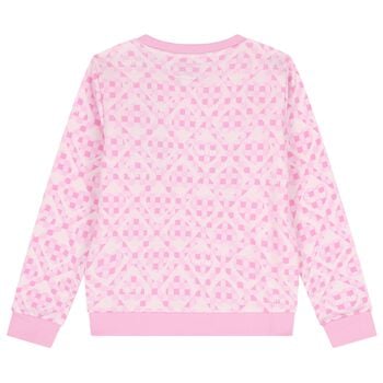 Girls Pink Logo Sweatshirt