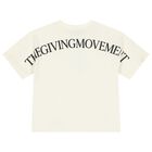 Oversized Ivory Logo T-Shirt, 1, hi-res