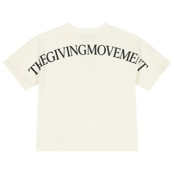 Oversized Ivory Logo T-Shirt