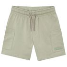 Boys Green Shorts, 2, hi-res