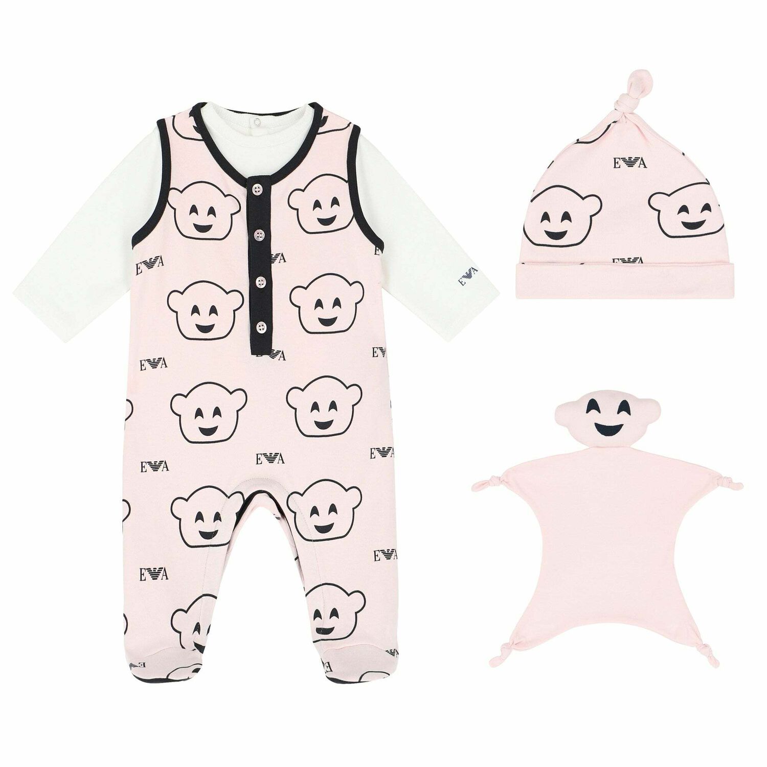 Baby Girls Pink Babygrow Gift Set, 2, hi-res image number null