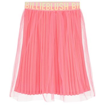 Girls Pink Logo Tulle Skirt