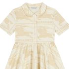 Girls Ivory & Beige Knight Dress, 1, hi-res