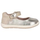 Younger Girls Gold Logo Shoes, 1, hi-res