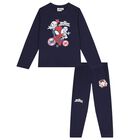 Boys Navy Blue Spiderman Pyjamas, 1, hi-res