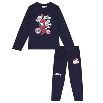 Boys Navy Blue Spiderman Pyjamas
