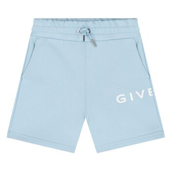 Younger Boys Blue Logo Shorts