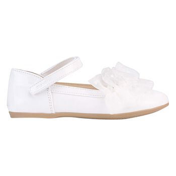 Girls White Patent Shoes
