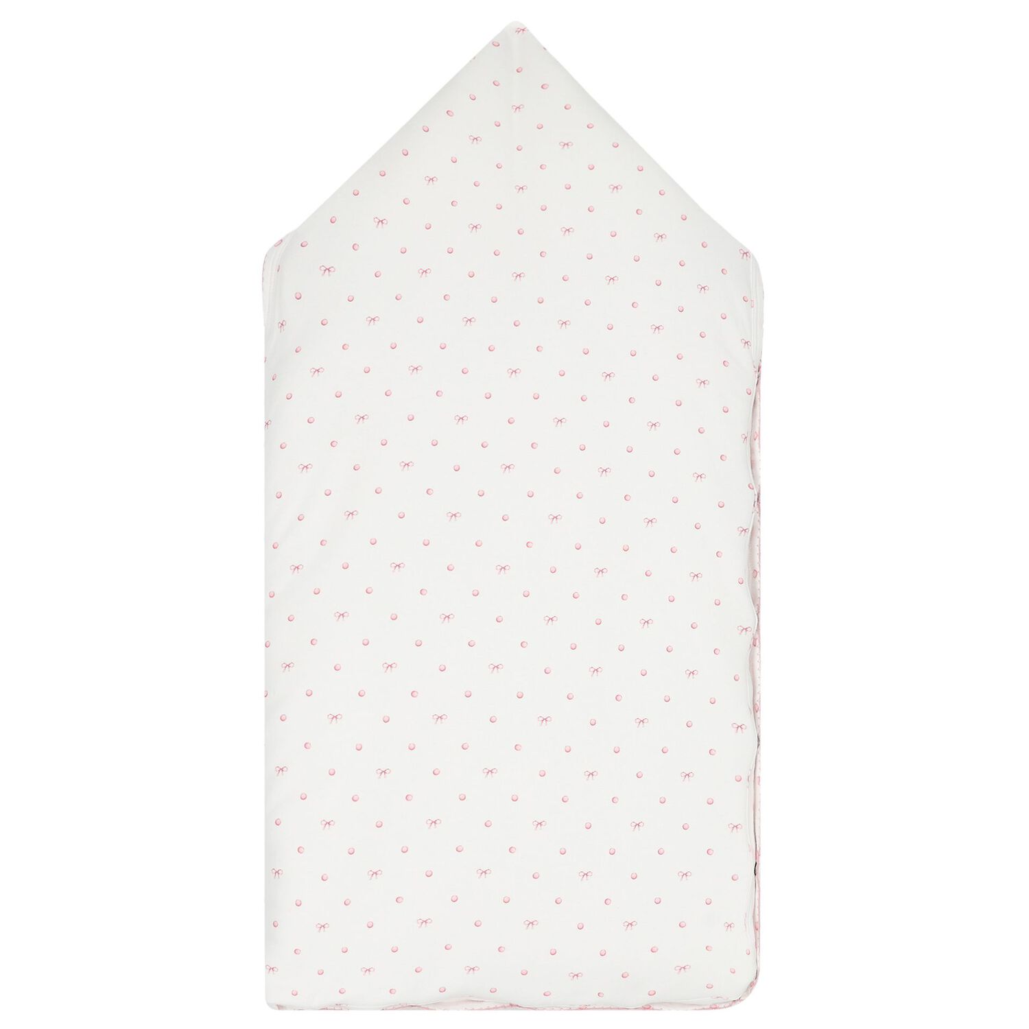 مدس بنات بفيونكه باللون الوردي والأبيض, 1, hi-res