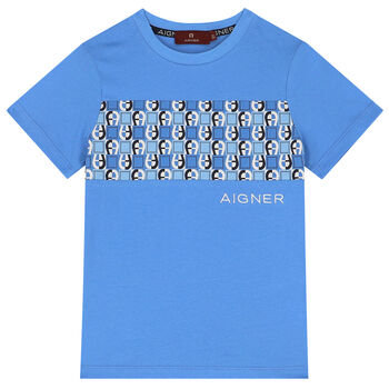 Boys Blue Logo T-Shirt