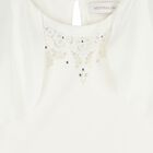 Girls Ivory & Beige Floral Skirt Set, 1, hi-res