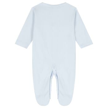 Baby Boys Blue Just Giraffe Babygrow
