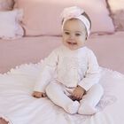 Baby Girls Pink Teddy Bear Babygrow, 2, hi-res