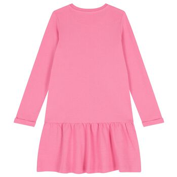 Girls Pink Logo Dress