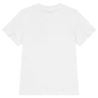 Boys White Logo T-Shirt, 2, hi-res