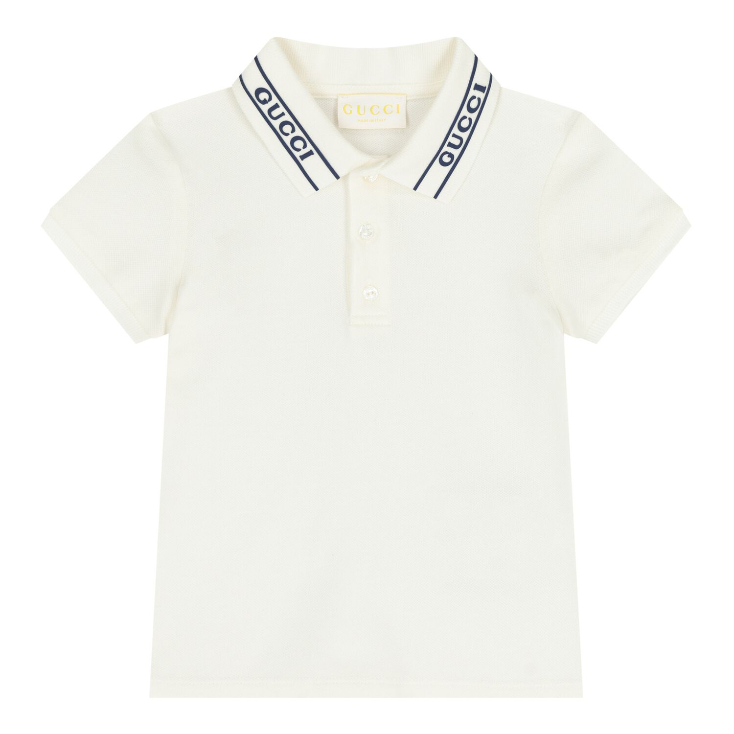 Baby Boys Ivory Logo Polo Shirt, 1, hi-res