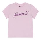 طقم شورت بنات بالشعار باللون الأرجوانى, 1, hi-res