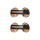 Girls Beige Geo Map Hair Clips ( 2-Pack ), 1, hi-res