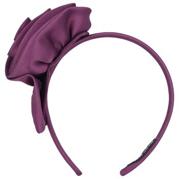 Girls Purple Rose Headband, 1 Girls Purple Rose Headband