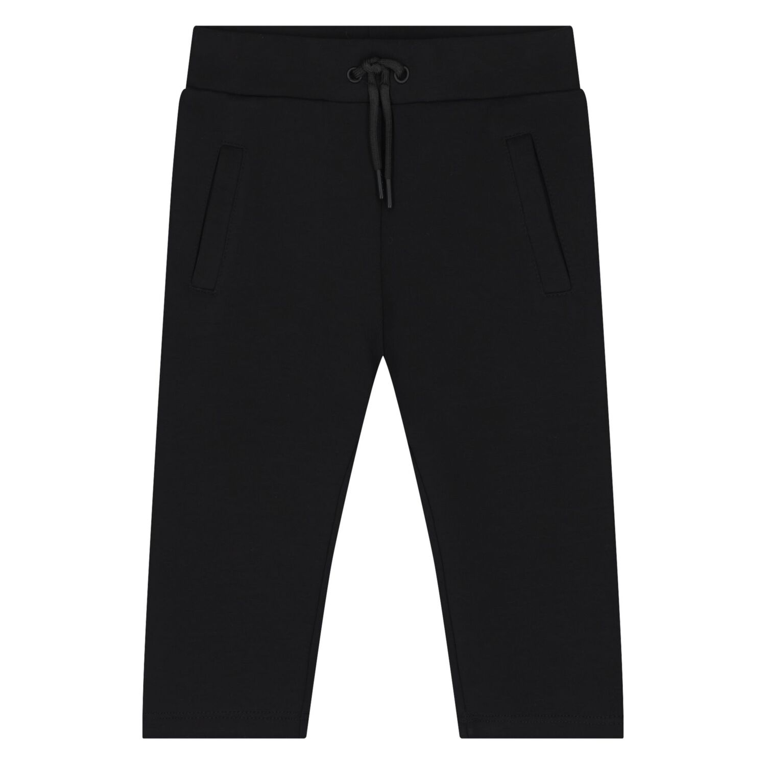 Younger Boys White & Black Logo Trouser Set, 1, hi-res
