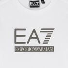 Boys White Logo Long Sleeve Top, 1, hi-res